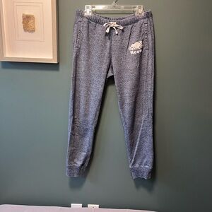 Roots Blue Slim Cuff Sweatpants, Women’s Size Medium